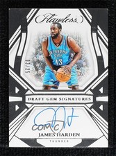 2023-24 Panini Flawless Draft Gem Signatures 3/25 James Harden #DGS-JHD Auto 3d3
