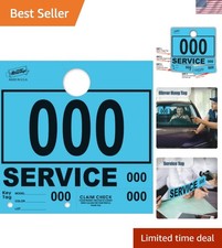 Service Dispatch Numbers RL78 Style Mirror Hang Tags Numbered Blue, 000-999