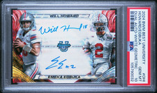 2024 Bowman's Best U Will Howard Emeka Egbuka White Geometric Auto #5/5 PSA 10