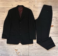 Ted Baker Endurance Two Piece Wool Suit Black  Men's Jacket 38s Trousers 32