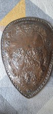 19th Century Brass Wall hanging Shield