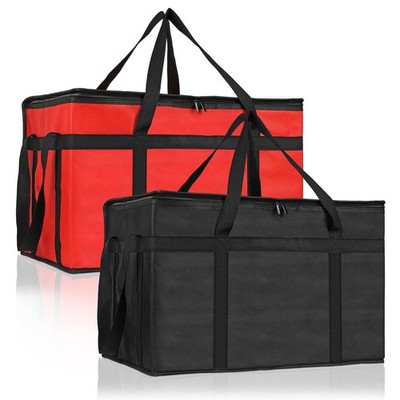 PEASUG 2 Pcs Insulated Bags for Food Delivery, XXXL Pizza Delivery Bags for