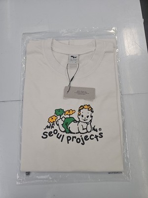 SEOUL PROJECTS ''NEWBORN'' GRAPHIC WHITE T-SHIRT MEN'S SIZE XL '' BABY ''  