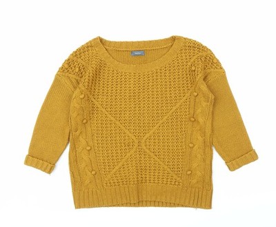 Gelb Pullover Pulli Damen UK Größe S Yessica