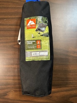 Fauteuil De Camping Ozark Trail FC-321B – Léger, Noir, Sac à Dos Intégré