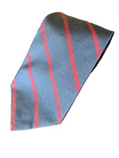 BROOKS BROTHERS MAKERS Mens Blue Red Repp Stripe 100 Silk Tie