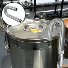 Soy Milk Pump Hanging Bucket High Temp Hose Holder Commercial Outlet Pipe