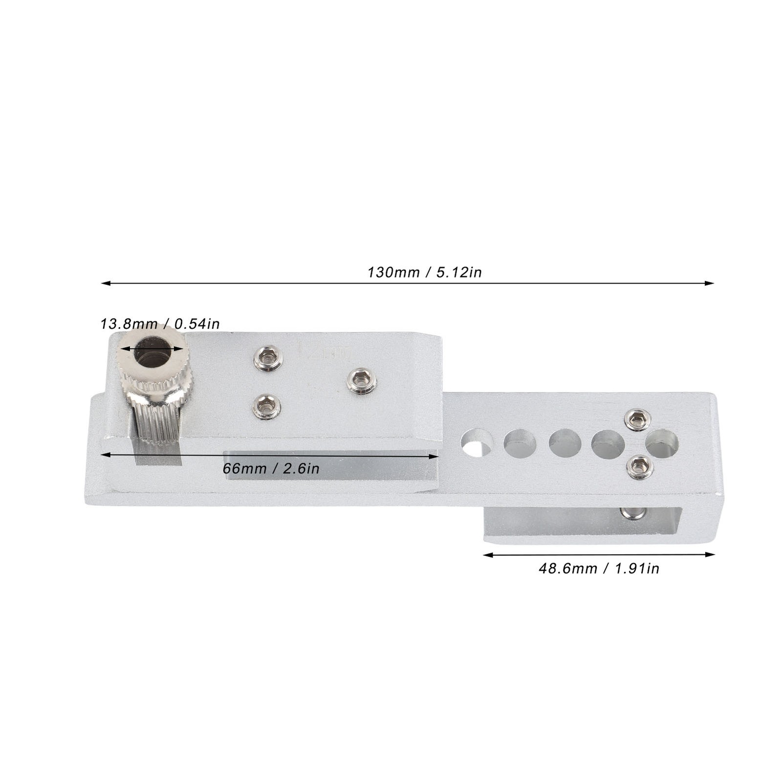Sliding Glass Door Lock 12 Holes Limit Metal Security Latch For Home Hotel
