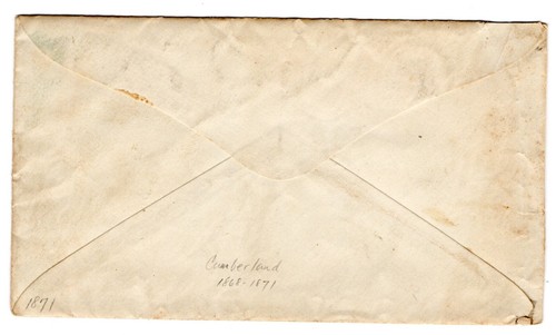 Kimmers Stand TN Cumberland County (1868-1871) Postal Entire to MA - Picture 2 of 2