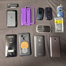 Lot Of 8 used Cell Phones and components