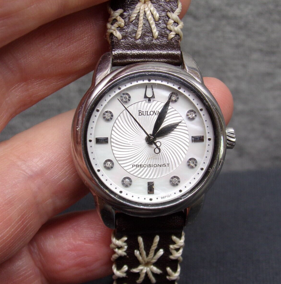 Women's BULOVA "Precisionist" Watch w/ New Battery Works Great! eBay
