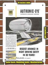 Metal Sign - 1954 Gm Autronic Eye Auto Headlight Dimmer- 10x14 Inches Metal Sign - 1954 Gm Autronic Eye Auto Headlight Dimmer- 10x14 Inches