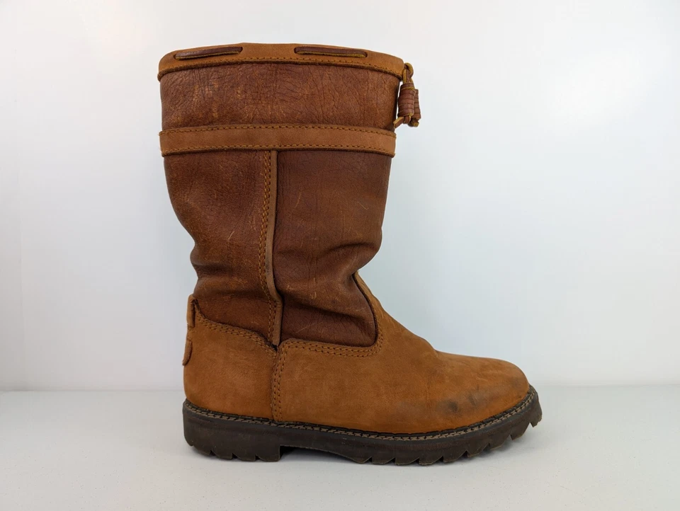 Bass Waterproof Leather Boots Womens Size 7.5 M Lined High Brown Western 2269W  - Image 4 of 4