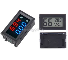 DC 100V 10A Voltmeter Ammeter Blue + Red LED Amp Dual Digital Volt Amp Meter