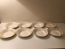 Lot of 8 Vintage Homer Laughlin Eggshell Georgian Countess 8 1/4" Soup Bowls