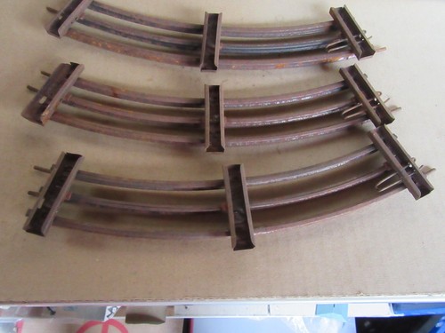 C3 Vintage Märklin Allemagne Lot 3 Courbes Rails Zéro O Réseau Train - Picture 8 of 14