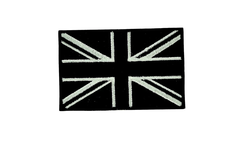 Patch toppe toppa ricamate termoadesiva bandiera regno unito uk nero camo