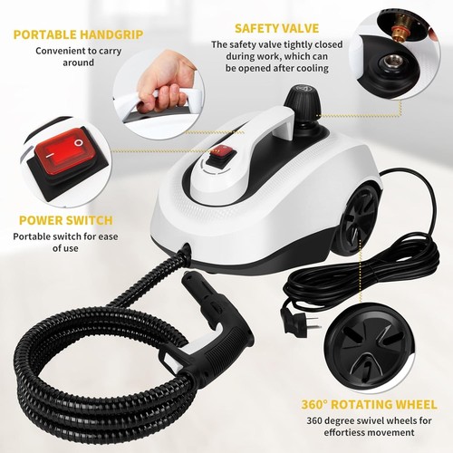 Quick Heating Steam Cleaner with 21 Accessories - Safe & Effective for Carpet - Picture 7 of 9