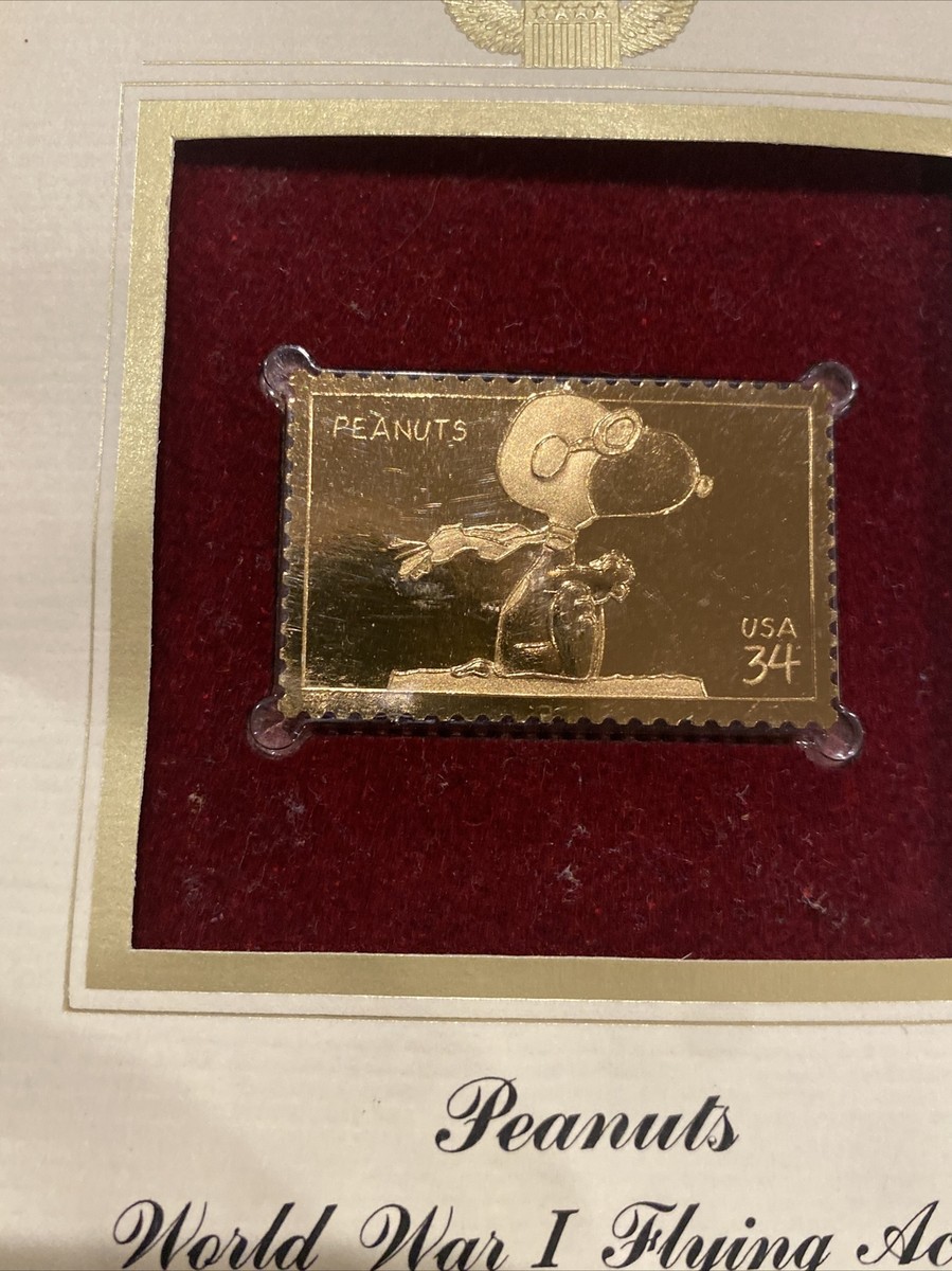 Vintage PEANUTS SNOOPY World War I Flying Ace, ©️2001, 22K Vintage PEANUTS SNOOPY World War I Flying Ace, ©️2001, 22K