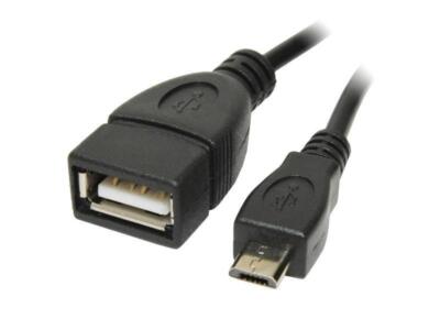 Reekin OTG Adapter Smartphone von Micro USB B Stecker zu USB A Buchse Kabel 15cm