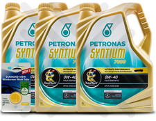 Petronas Syntium 7000 E 0W-40 Engine Oil 15 Litre 15L (3 X 5L) + SCREENWASH TAB 7.47 per litre