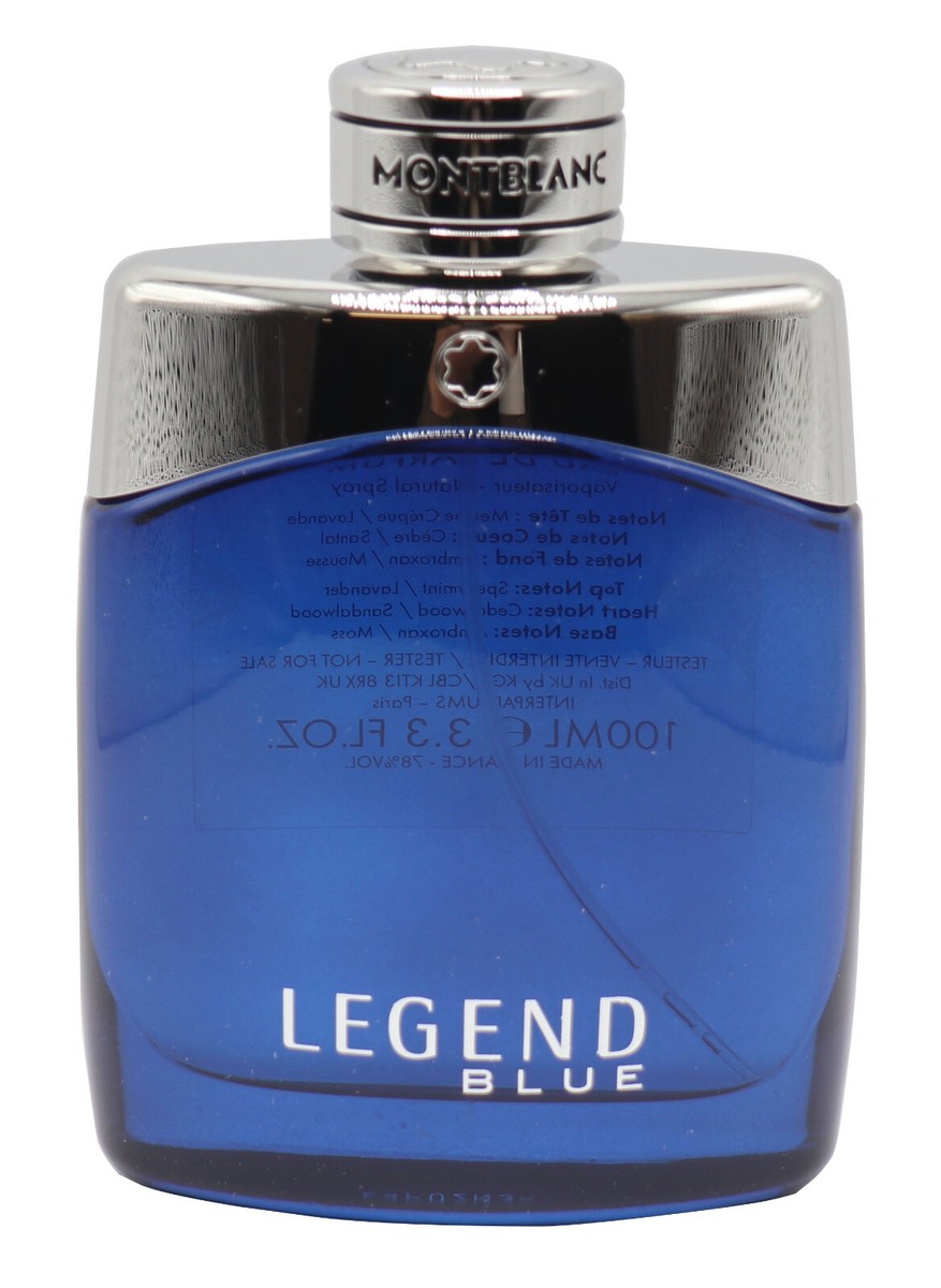 Mont Blanc Legend Blue by Tester3.3/3.4 oz Edp Spray Men New In