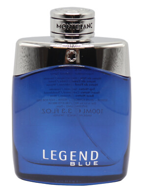 Mont Blanc Legend Blue by Tester3.3/3.4 oz Edp Spray Men New In Tester Box