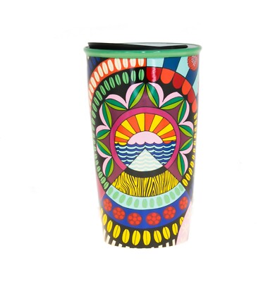 starbucks jessie & katey double walled ceramic travel tumbler chapter 3 12oz