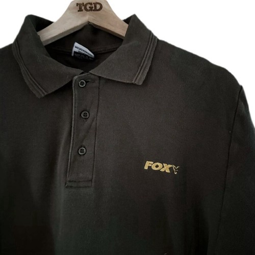 Mens Khaki Green Embroidered Short Sleeved 100% Cotton Polo Shirt Size Small - Picture 2 of 3