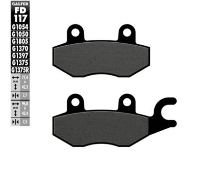GALFER BRAKE PADS FOR TVS APACHE 200 ROCKZ STRYKER FASTWIND XTREET 200