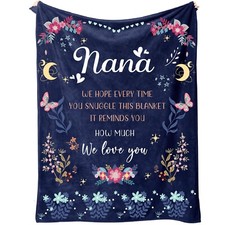 Nana Gifts on Christmas, Nana Birthday Gifts from Grandchildren, Flower Blank...