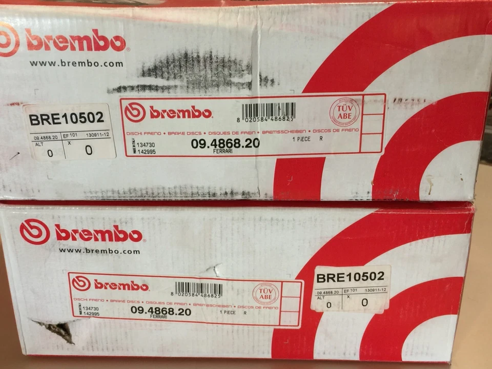 Ferrari Testarossa Brembo Brake Disc Set Rear - 5 Bolt from chassis 75997 — 第 4/4 张图片