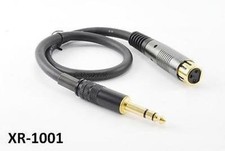1ft Premium XLR Female to 1/4inch TRS Male Audio Cable, CablesOnline XR-1001