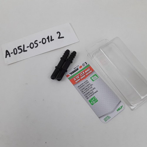 5/16 In. HVAC Heater Hose Connector, Straight To 5/16 In. Barbed Pack of 2 - Picture 3 of 3