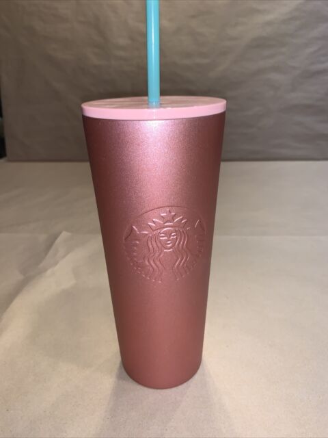 Starbucks 2019 Holiday Season Blue Straws Gradient Cold Cup, Pink 