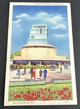 Postcard: New York's Worlds Fair ~ The Daily Attendance Cash Register ~ NY 1940