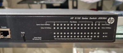 Hp JG936A 5130 POE Aruba managed Switch SFP+ POE+ 5130-24G-PoE+-4SFP+ EI Switch - Photo 1/4