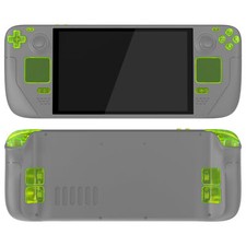 eXtremeRate Clear Lime Green Full Button Set ABXY for Steam Deck OLED Console