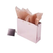 Large Gift Bags with Tissue Paper 13"x4.3"x10.2" Rose Gold Gift Rose Gold L