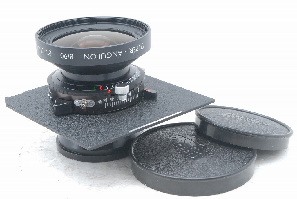 フィルムカメラ Schneider Super Angulon 90 F8 COPAL NO.0 Schneider Super Angulon 90mm f/8 f 8 Copal No,0 Toyo Board