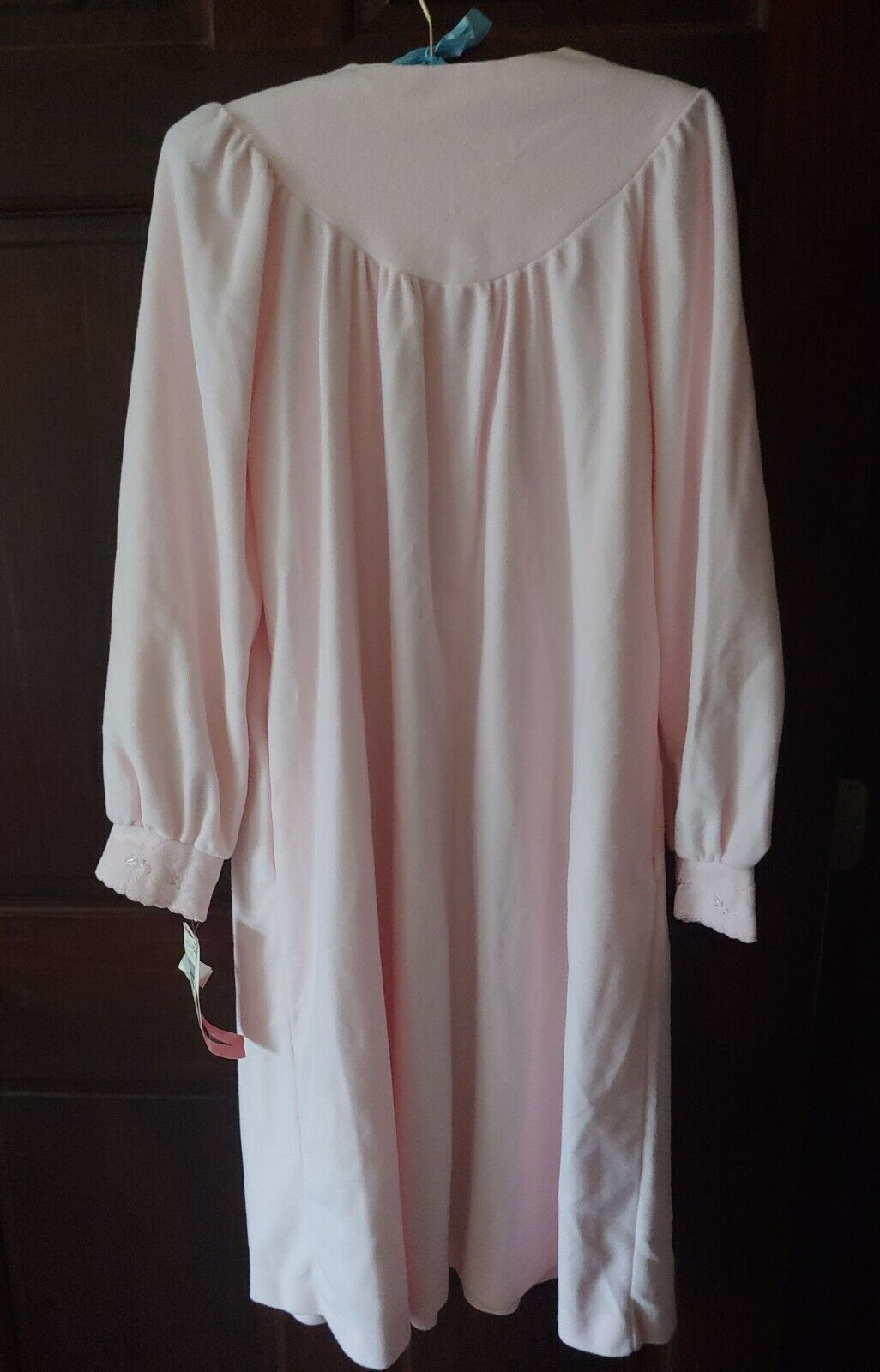Shadowline Robe Vintage Luxury Nightgown Pink w/r… - image 3
