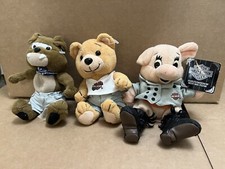 Vtg HARLEY- DAVIDSON / 6" BEAN BAG PLUSH / 1998 LOT OF 3 / WITH TAGS / VINTAGE
