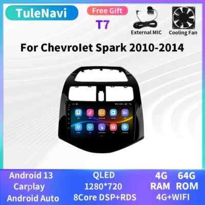 For Chevrolet Spark Beat Matiz 2010-2014 CarPlay Car Radio GPS Player Screen DSP