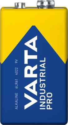 3 x Varta 4022 Pro Industrial 9V Block E Block Alkaline 6LR61 lose
