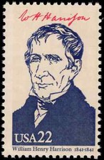 US Scott # 2216i, 1986 William Henry Harrison:Presidents Ameriplex 22¢ Stamp MNH