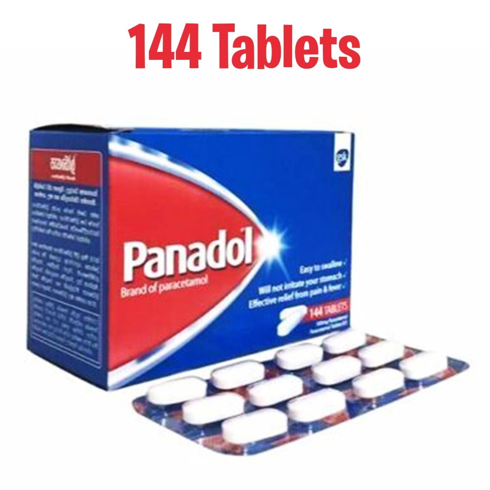 Paracetamol 500mg 144 Tablets FAST RESULT Pain Killer, Headache, Fever