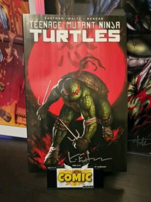 TMNT #1 LTD 500 Signed By Eastman wCO Aaron Bartling NYCC Raphael Kanji Variant 