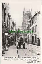 Worcestershire Postcard - Old Worcester, High Street c1910 - RS32543