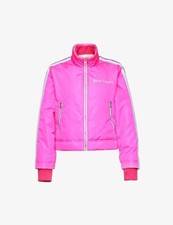 Palm Angels Pink Logo Track Shell Light Puffer Jacket Small Uk 8-10 Bnwt Rare