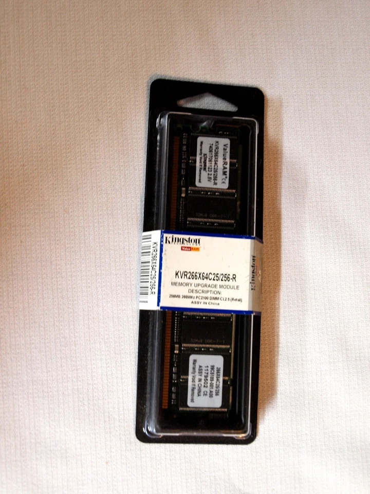 Kingston KVR266X64C25/256-R DIMM 256 MB 266 MHz DDR Memory New in Box Sealed RAM - Image 2 of 4